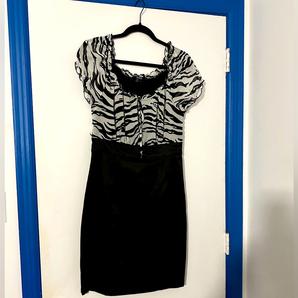XOXO Black & White Dress